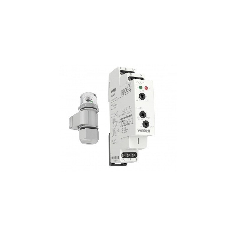 Hämaralüliti DIN-latile 230VAC  1...50 000 lux