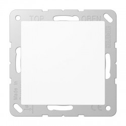 A594-0 blank centre plate matt snow white
