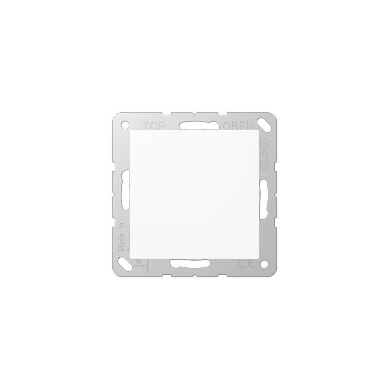 A594-0 blank centre plate matt snow white