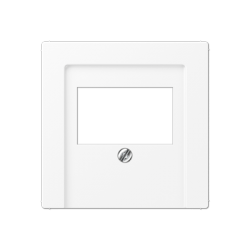 A569PLT loudspeaker / USB center plate matt snow white