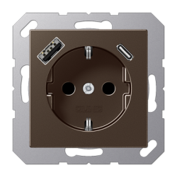 A Series outlet USB A+C Mocha