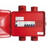 Teisaldatav kilp 16A 400V rikkev. IP44 CEE 32A pistik - CEE 2 x 16A pesa + 1 x 32A pesa + 4 x schuko pesa Teisaldatav kilp 16A 400V rikkev. IP44 CEE 32A pistik - CEE 2 x 16A pesa + 1 x 32A pesa + 4 x schuko pesa