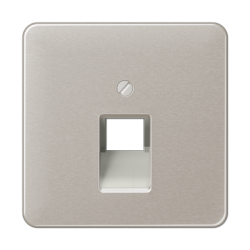 CD569-1UA Centre plate for modular jack sockets platinum
