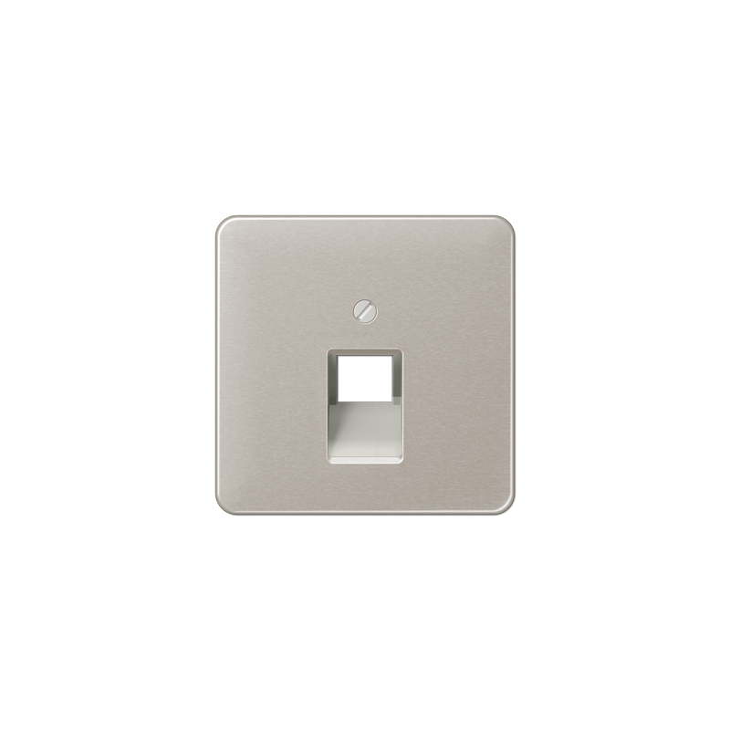 CD569-1UA Centre plate for modular jack sockets platinum