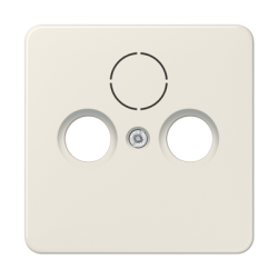 CD561SAT centre plate  for SAT-TV-FM ivory