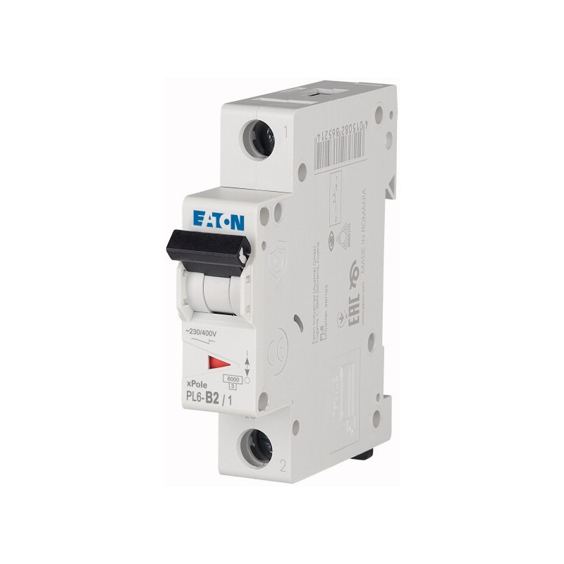 PL6 1 phase Miniature circuit breaker characteristic: C 6kA