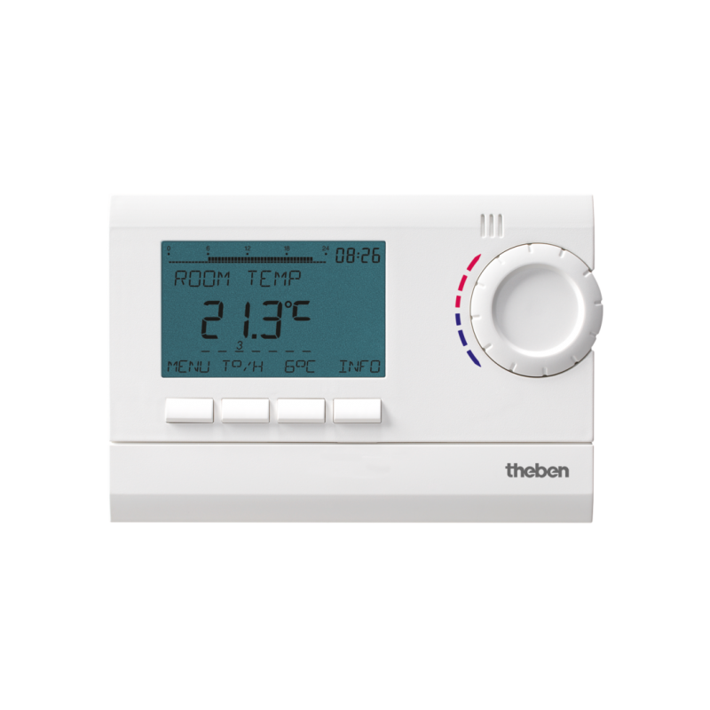 DIGI temperatuuriregulaator RAM 812 top2 õhuanduriga 230V VALGE