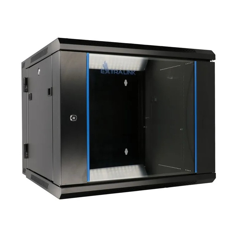 Seinakapp 19" 9U 600x600 AZH swing klaasuksega