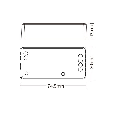 FUT035Z+ Zigbee Led riba dimmer 12-24V 12A SingleColor/CW-WW