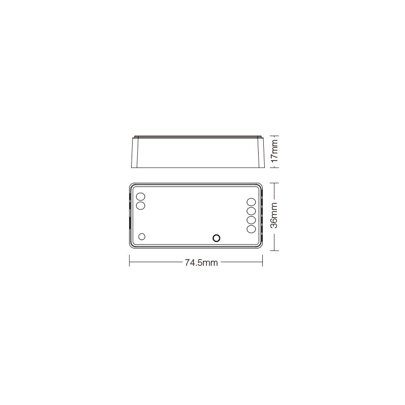 FUT036Z Zigbee Led riba dimmer 12-24V 12A
