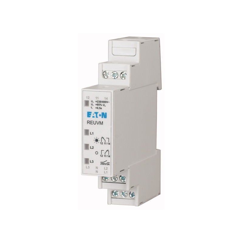 REUVM Undervoltage relay Un x 0,85 230/400 VAC 1W