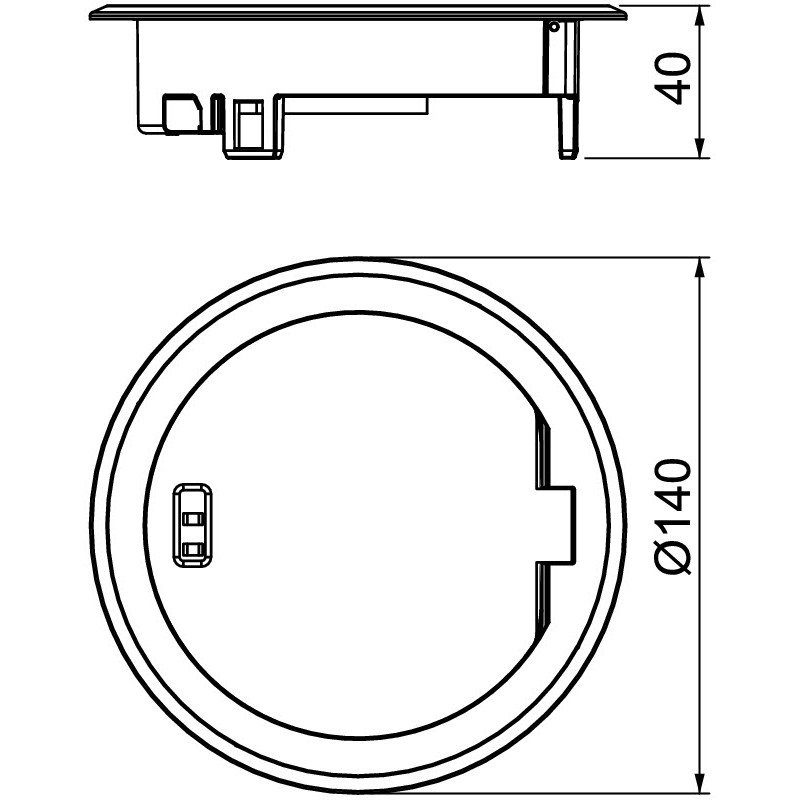 GES R2 Ni Pöördkaas lukustusriiviga seadmekarbile MT R2 1-1 NIKKEL