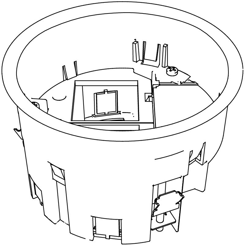 MT R2 1-1, seadmekarp põrandasse GES R2-le tühi RAL9011