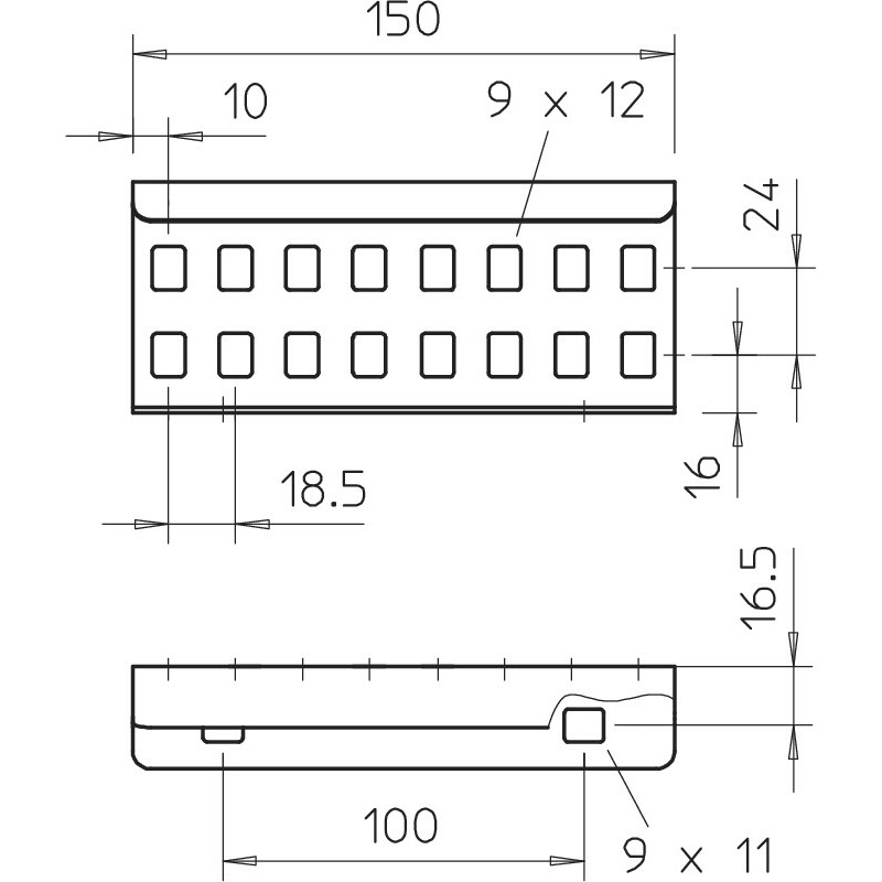 LVG 60 FS jätk LCIS kaabliredelile 64x150 St