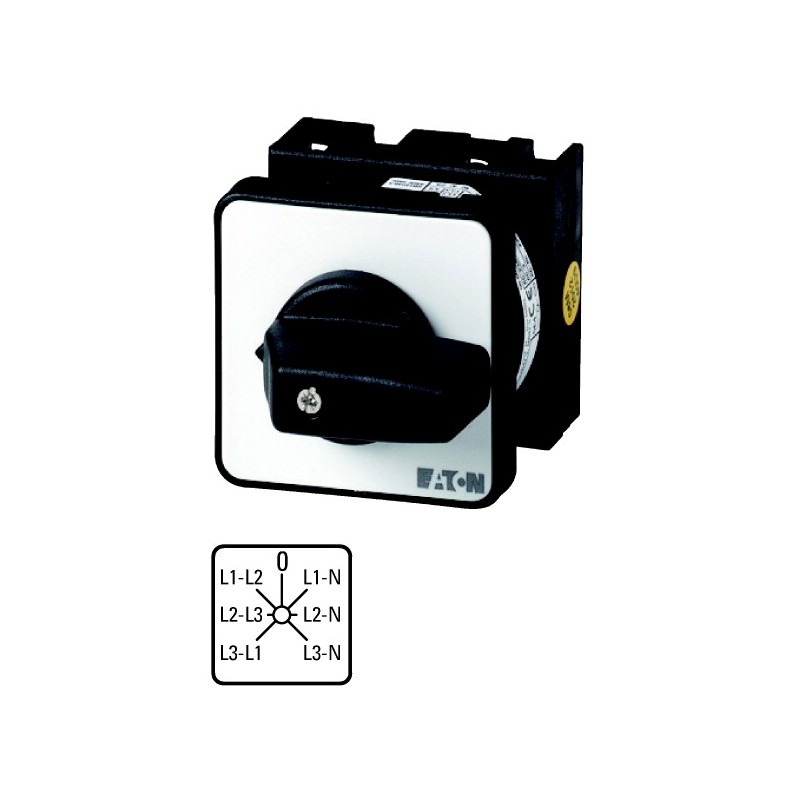 Voltmeter selector switch flush mounting