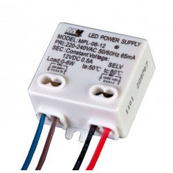 MPL-06-12LC toiteplokk 12V DC 0,5A 6W