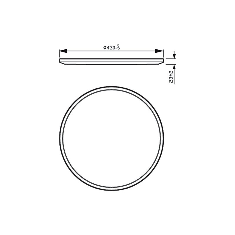 Superslim CL550 SceneSwitch RD 22W 43cm