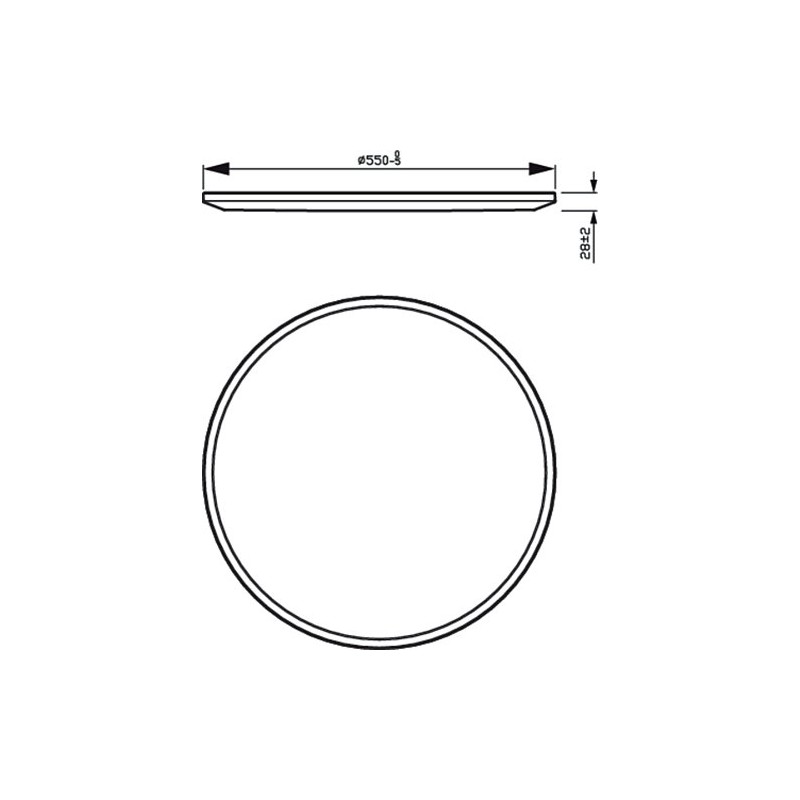 Superslim CL550 SceneSwitch RD 36W 55cm