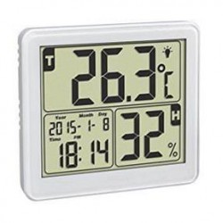 Termo/hügromeeter/kell/kuupäev taustavalgusega