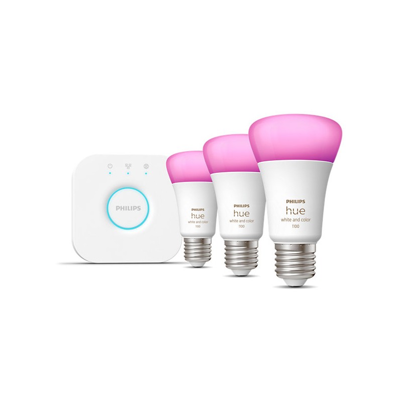 3xE27 Hue White & color ambiance + bridge