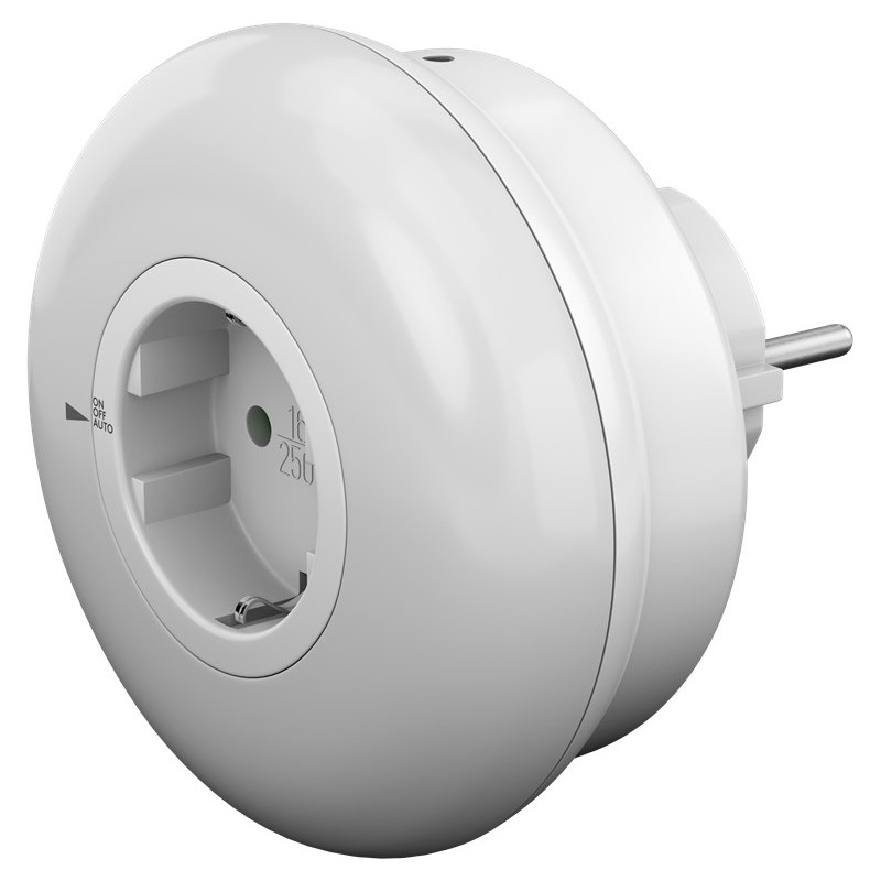 Öövalgusti pistikupesaga hämaralülitiga