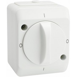 Pöördlüliti IP44 pind. valge Nordic