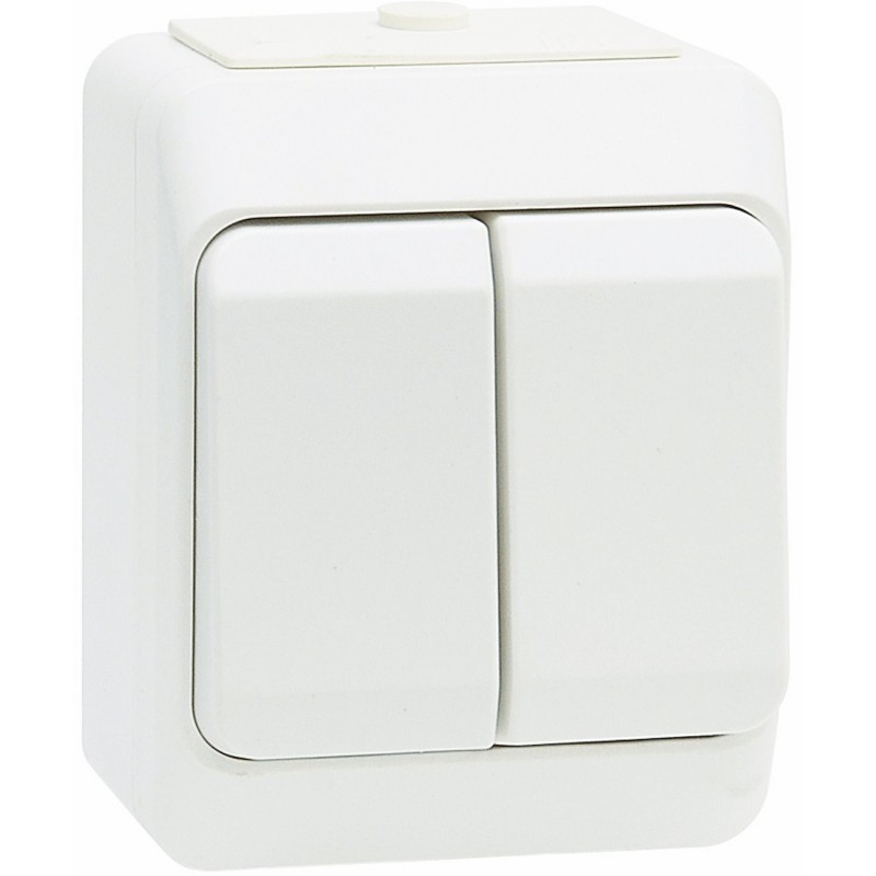 2-ne lüliti IP44 pind valge Nordic