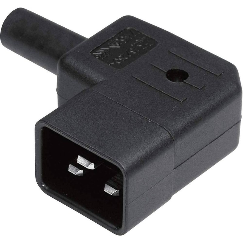 Pistik küljelt C20 must