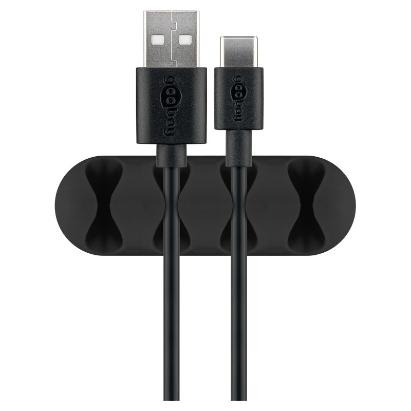 Kaablite organiseerija kahepoolse teibiga 4 kaablile 2tk