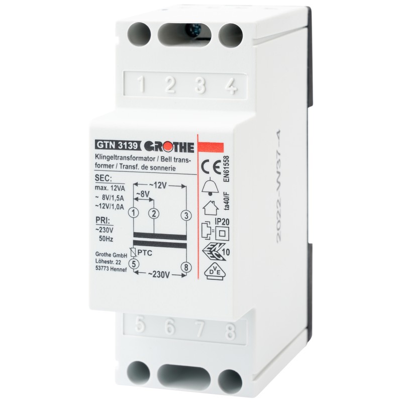 Uksekella trafo GT3139 8/12V AC