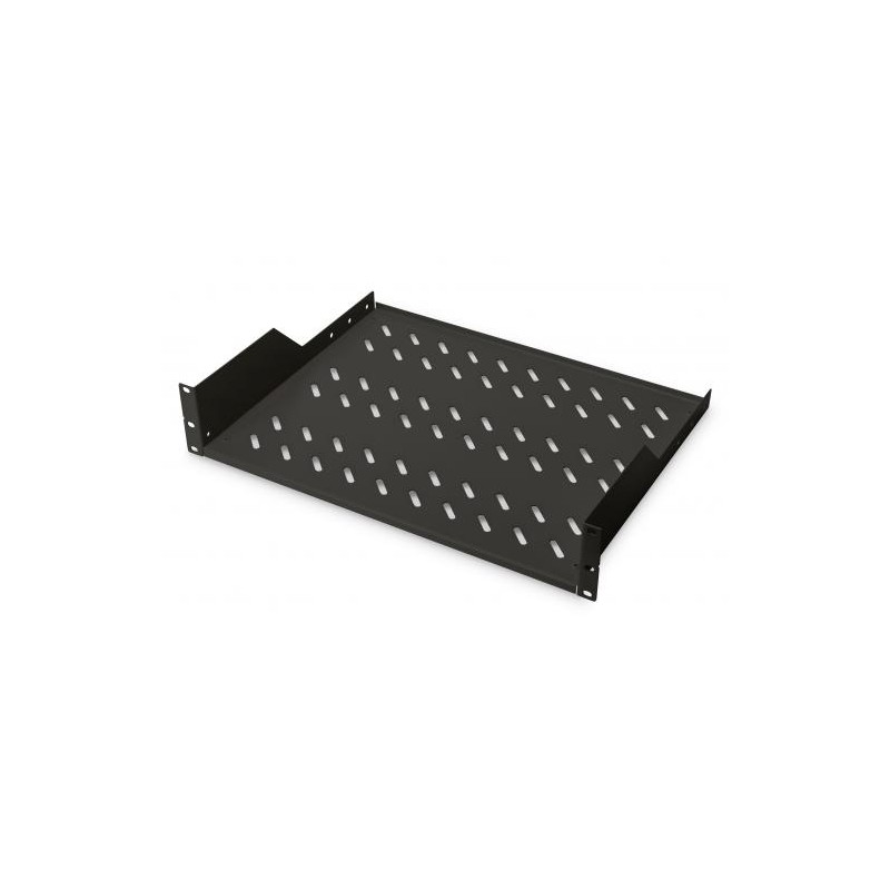 19" riiul 2U, 350mm, 2 punkti kinnitus