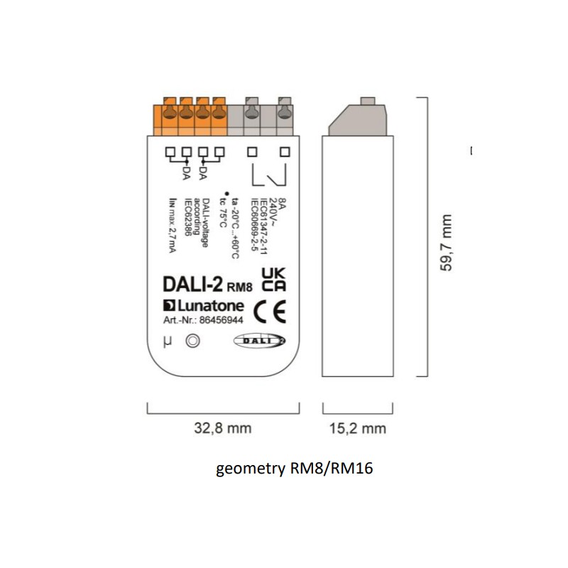 DALI RM8 & RM16 relay back box