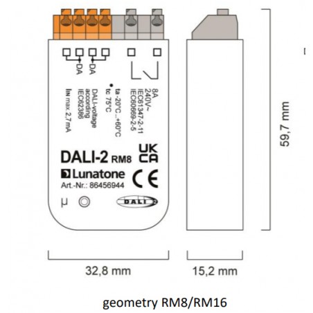 DALI RM8 & RM16 relay back box