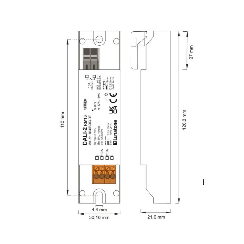 DALI RM8 & RM16 relay remote ceiling