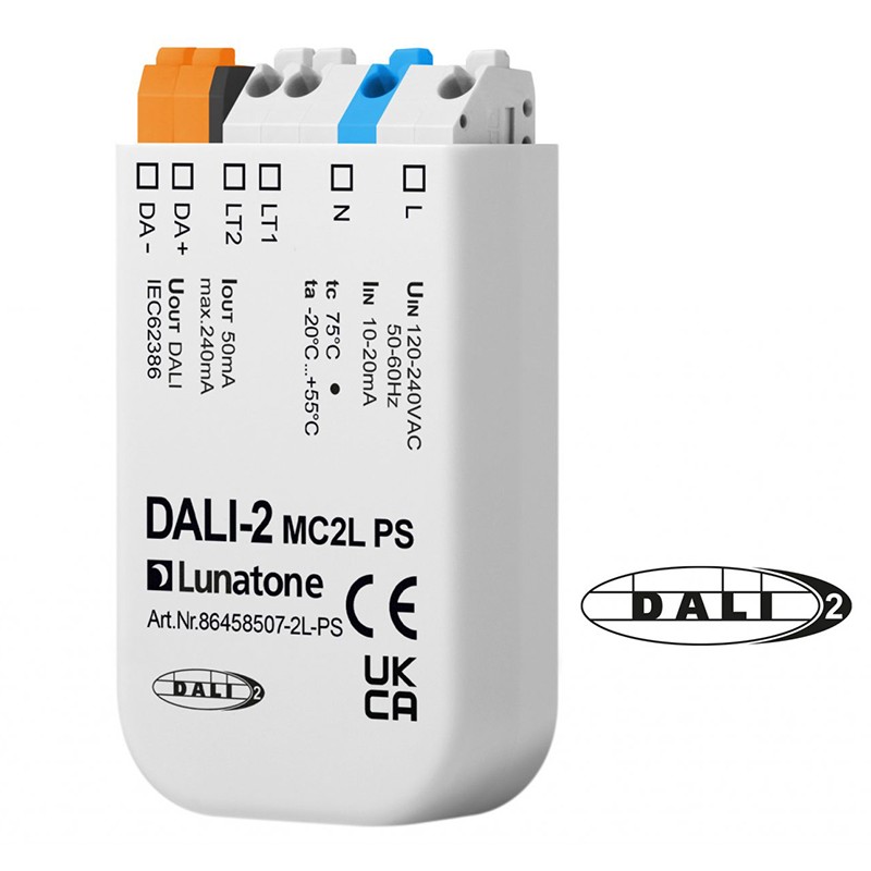 DALI2 MC2L control module back-box with PS 50mA