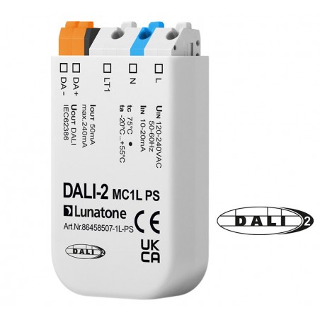 DALI2 MC1L lülitusmoodul harutoosi 50mA toiteplokiga