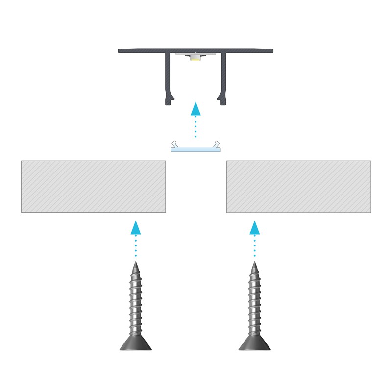 FALCO profiil süvistatav topelt kipsi vahele