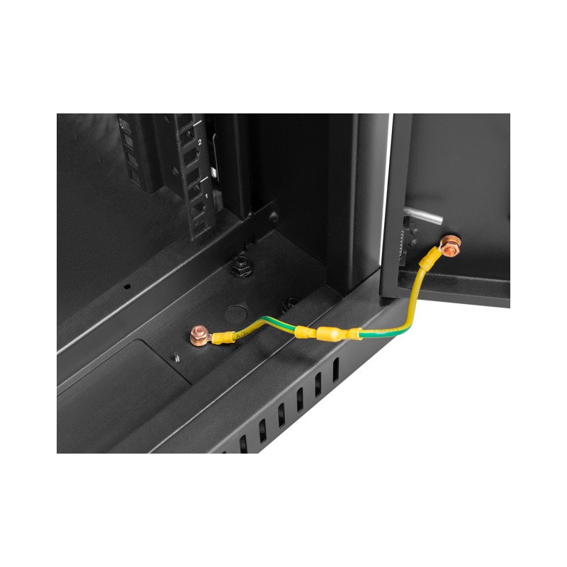 Põrandakapp 19" 42U 600x600mm LCD klaasuks must