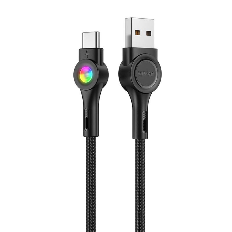 USB A - USB C  1,2m kaabel Vipfan