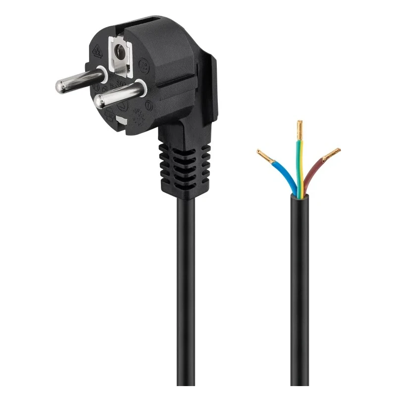 Kaabel pistikuga kaldu 3x1,0mm2 3m must