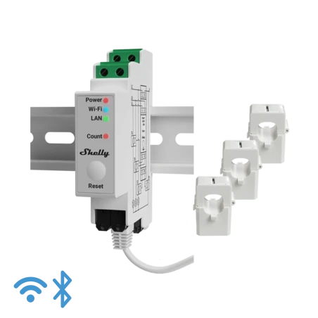 Pro 3EM energiamonitor WIFI, LAN, Bluetooth + 3 sensorit 120A