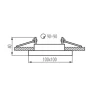 ARET adjustable downlight 100x100mm ARET adjustable downlight 100x100mm