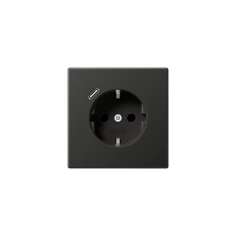 LS990 Schuko® pesa & USB C laadija Antratsiit