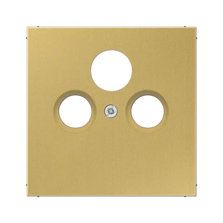 ME2990SATC centre plate for SAT-TV-FM classic brass