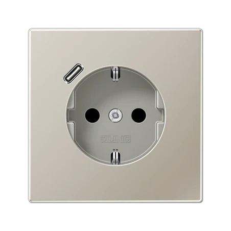 ES1520-18C Outlet + USB C Stainless steel