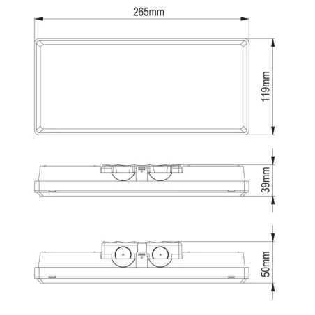 Pratica Modula Easy emergency luminaire 1h/3h