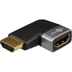 HDMI adapter horisontaalne 90' nurk kullatud