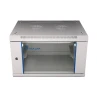 Seinakapp 19" 6U 600x600mm klaasuksega Seinakapp 19" 6U 600x600mm klaasuksega