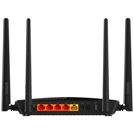 WIFI Router AC1200 dual band 5xRJ45 1000Mb, 1xUSB Totolink