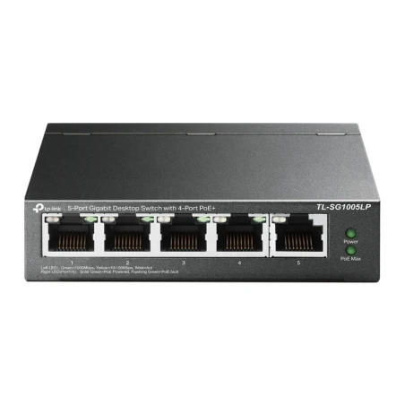 5-port Gigabit Switch, RJ45 ports/4 x POE